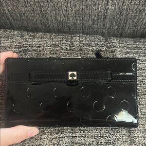 Kate Spade Black Polka Dot Wallet
